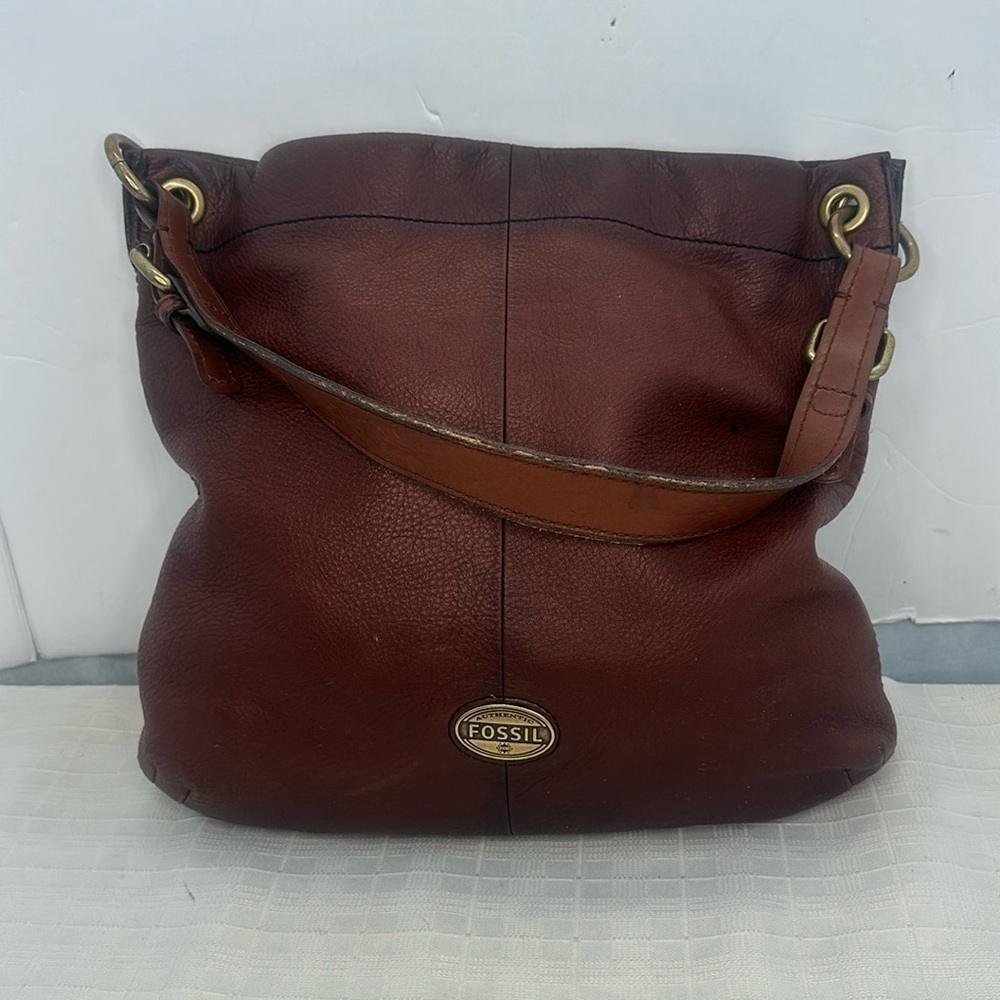 Fossil explorer Brown Pebbled Leather #ZB5503
